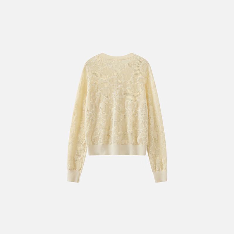 Women's Ribbed Jacquard Knit Cardigan