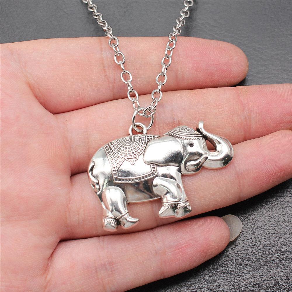 45cm Or 70cm Long Chain Necklace Elephant Kids' Jewelry Materials QN026