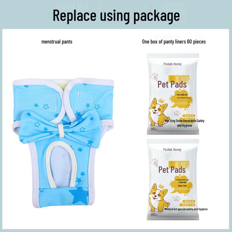 Female Dog Sanitary Belly Band - Menstrual Care Underwear for Puppies
