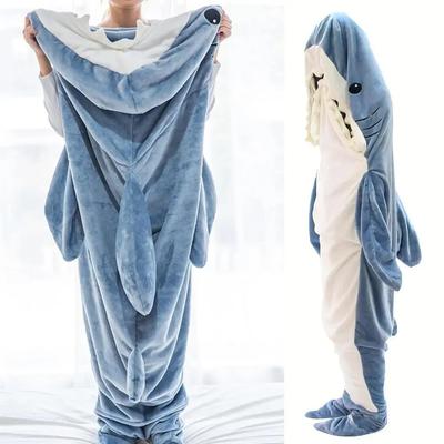 Cosplay Shark Onesies Kostüme Anzug Erwachsene Pyjamas Cartoon Halloween Weihnachten Karneval Nachtwäsche Overall Kinder Kleidung Hombre