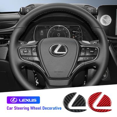 Car Steering Wheel Badge Decal Stickers Decorative Accessories For F-SPORT ES RX NX LS UX LM LX GX LC RZ IS CT GS RC HS SC