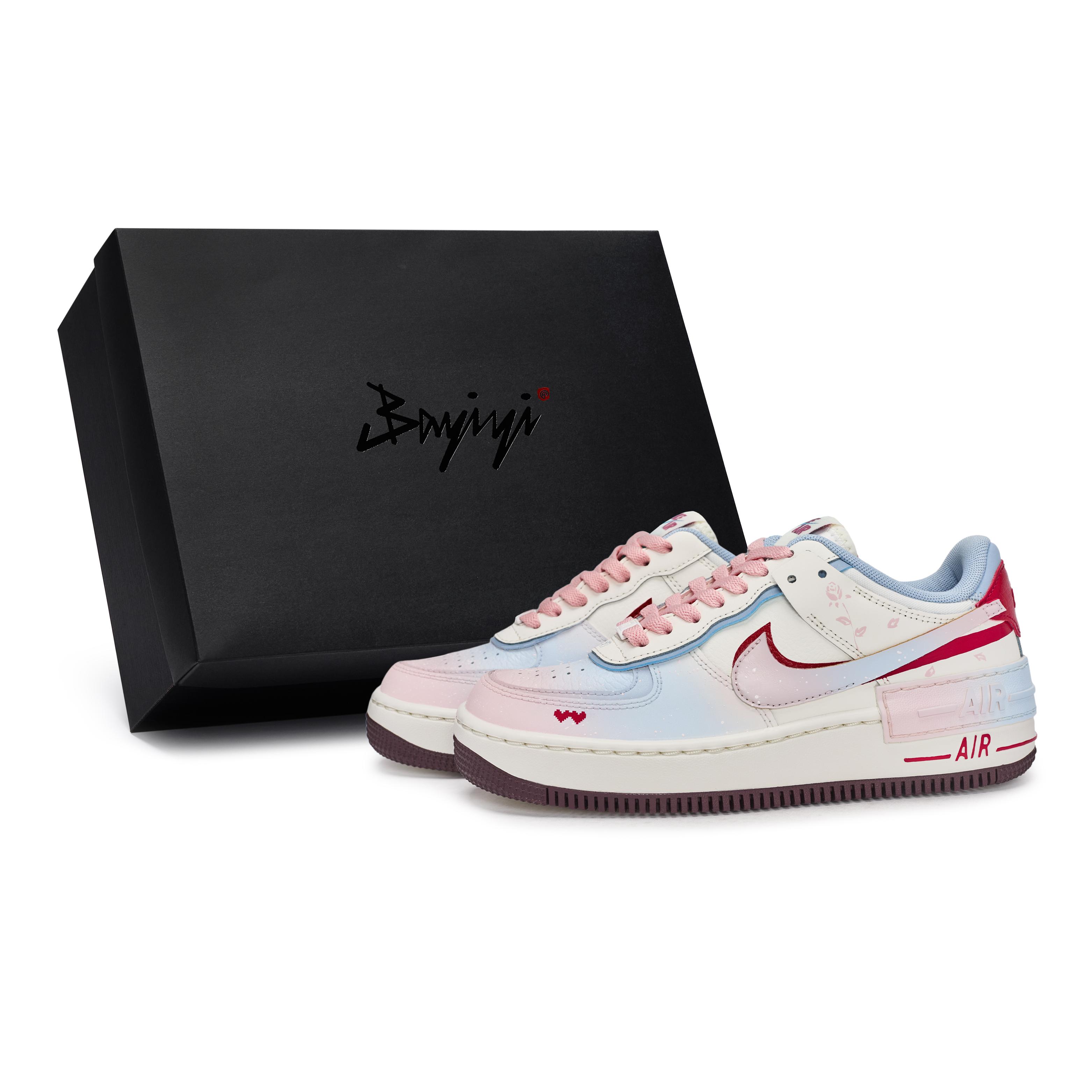 

Nike Air Force1 Shadow Skateboard Shoes Women s Low Top White/Blue/Pink/Red IQ9803-161(Team80-S-BOX) 37.5