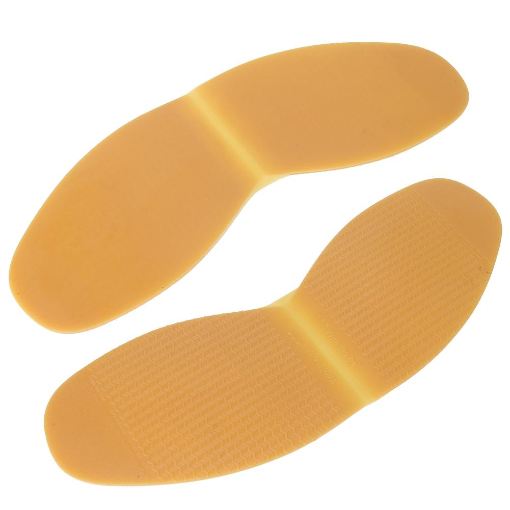 Leather Shoes Outsoles Rubber Anti Slip Forefoot Sole Flat Shoes Repair Half Sole Pad (Yellow)