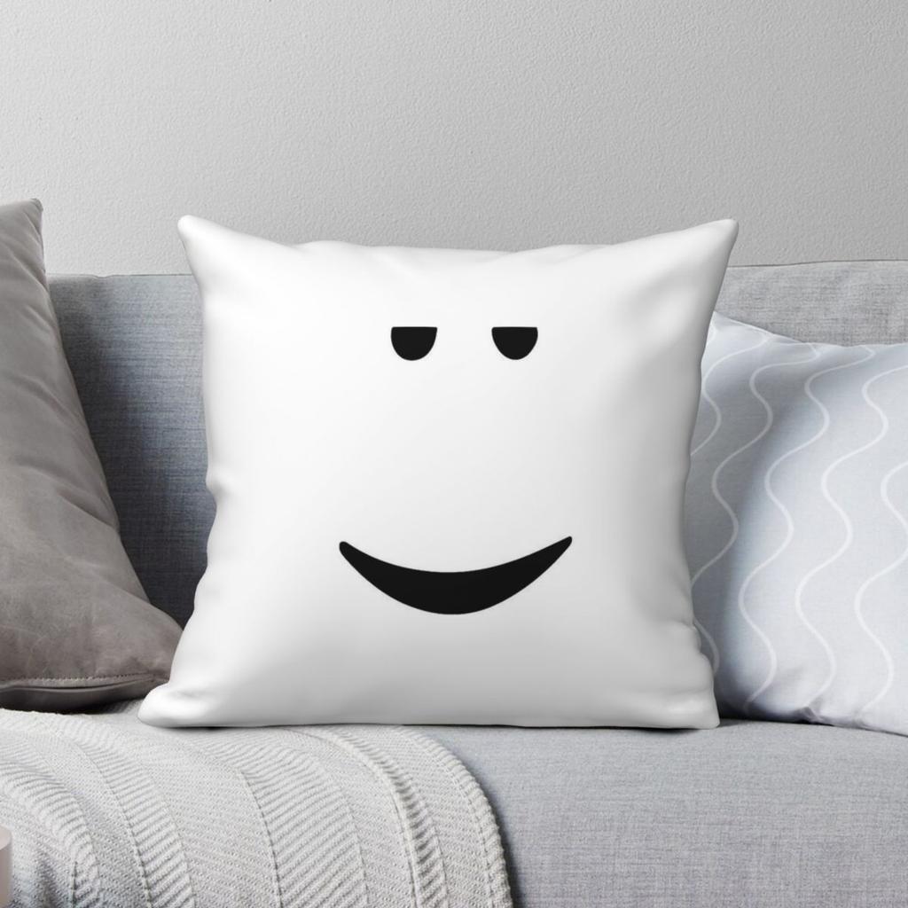 Chill Face Square Pillowcase Polyester Linen Velvet Pattern Zip Decorative Sofa Cushion Cover