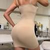 Intimo modellante da donna, sottoveste intera, controllo della pancia, mini abito sottoveste, modellante liscio per il corpo, spalline senza cuciture, lingerie