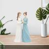Hand-painted Sister Figurine Best Friends Resin Statue Sculpture Home Office Bookshelf Desktop Decoration Ornament Celebrating Friendship Gift