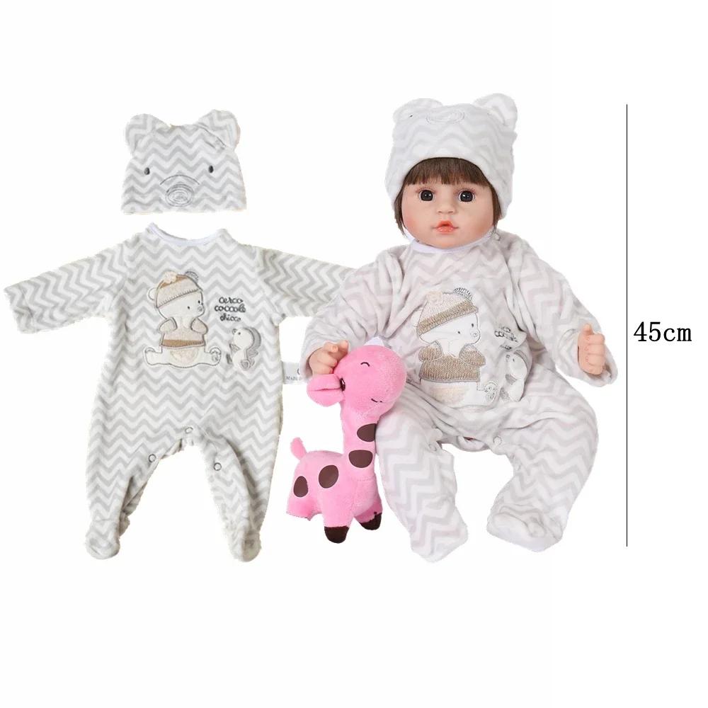 Doll Accessories Doll Clothes for 17inch Reborn Dolls Baby Dolls Fashion Jump Suits Clothes for 45cm Reborn Baby Doll Clothes