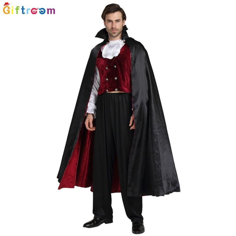 Halloween Male Adult Vampire Festival, Mage Robes, Monster Masquerade Costumes, Church Uniforms