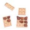 1:12 Dollhouse Miniature Cake Tray Dessert Food 4//6/9Grids Plate Kitchen Model Decor Toy Doll House Accessories