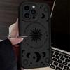 Luxury Retro Moon Sun God Phone Case For Google Pixel 9 8 7 8A 7A Pro XL 4G 5G Soft Silicone TPU Back Cover