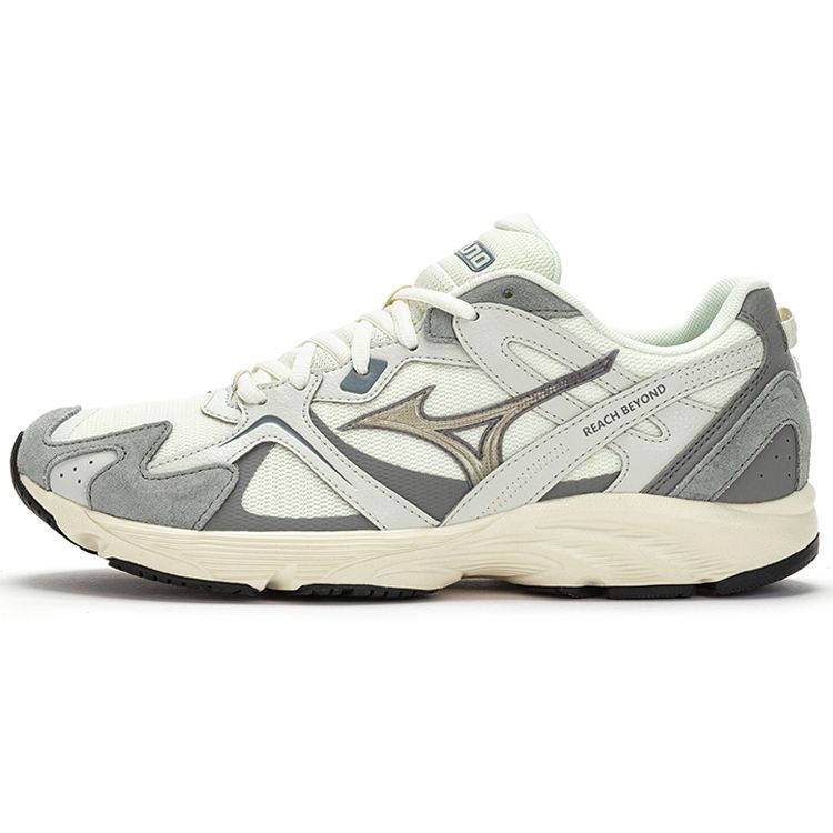 Mizuno LG 90s EC Comfortable Sports Fabric Durable Breathable Low-Top Casual Running Shoes Unisex Sneaker White Gray D1GH212513