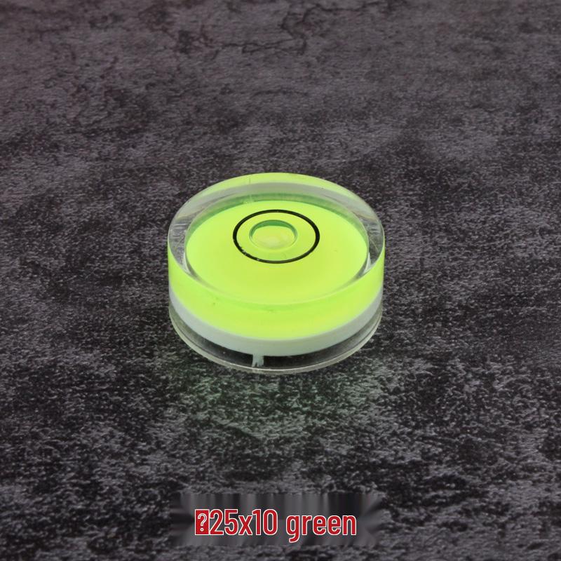 Universal Green Spirit Level with Scale - Compact Liquid Bubble Measuring Tool