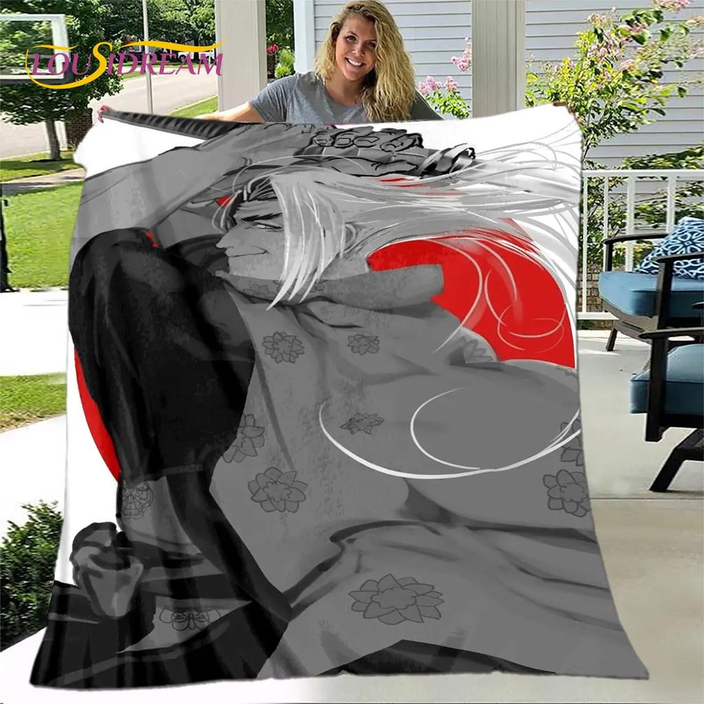 Záznam Ragnarok anime kreslená měkká plyšová přikrývka, flanelová přikrývka přikrývka do obývacího pokoje Ložnice Pohovka Pohovka Piknikový kryt