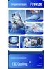 X76 Mobile Cooler: Digital Display, 3-Speed, Semiconductor Ice-Cooling for Gaming and Streaming