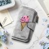 Skull Ice Cream Pattern Long Wallet Forever Fashion Credit Card Holder Purse