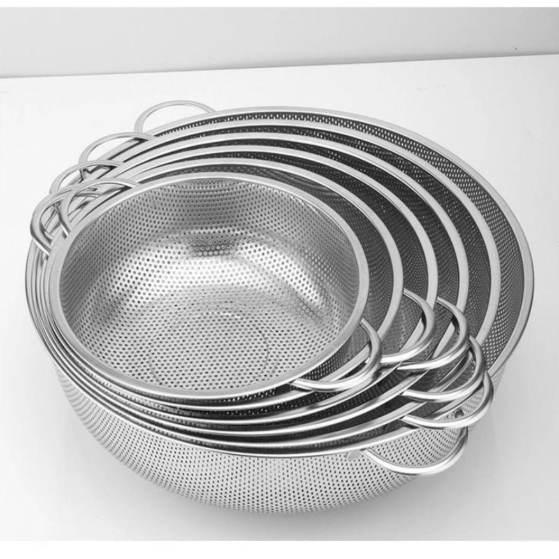 Cucina Acciaio Inossidabile Foro Rete Densa Setaccio Colino Scolapasta Cestelli