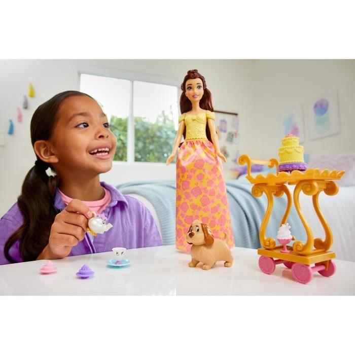 Princesse Disney - Belle Et Son Service À Thé - Poupées Mannequins - 3 Ans Et +