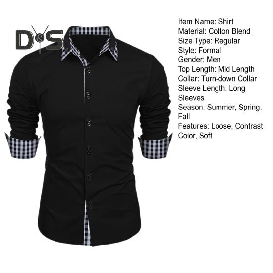 Pánská jarní košile Colorblock kostkovaný potisk Jednořadý Slim Fit Dlouhý rukáv Knoflíčky Knoflíky Streetwear Běžné Business Cardigan Košile Kabát