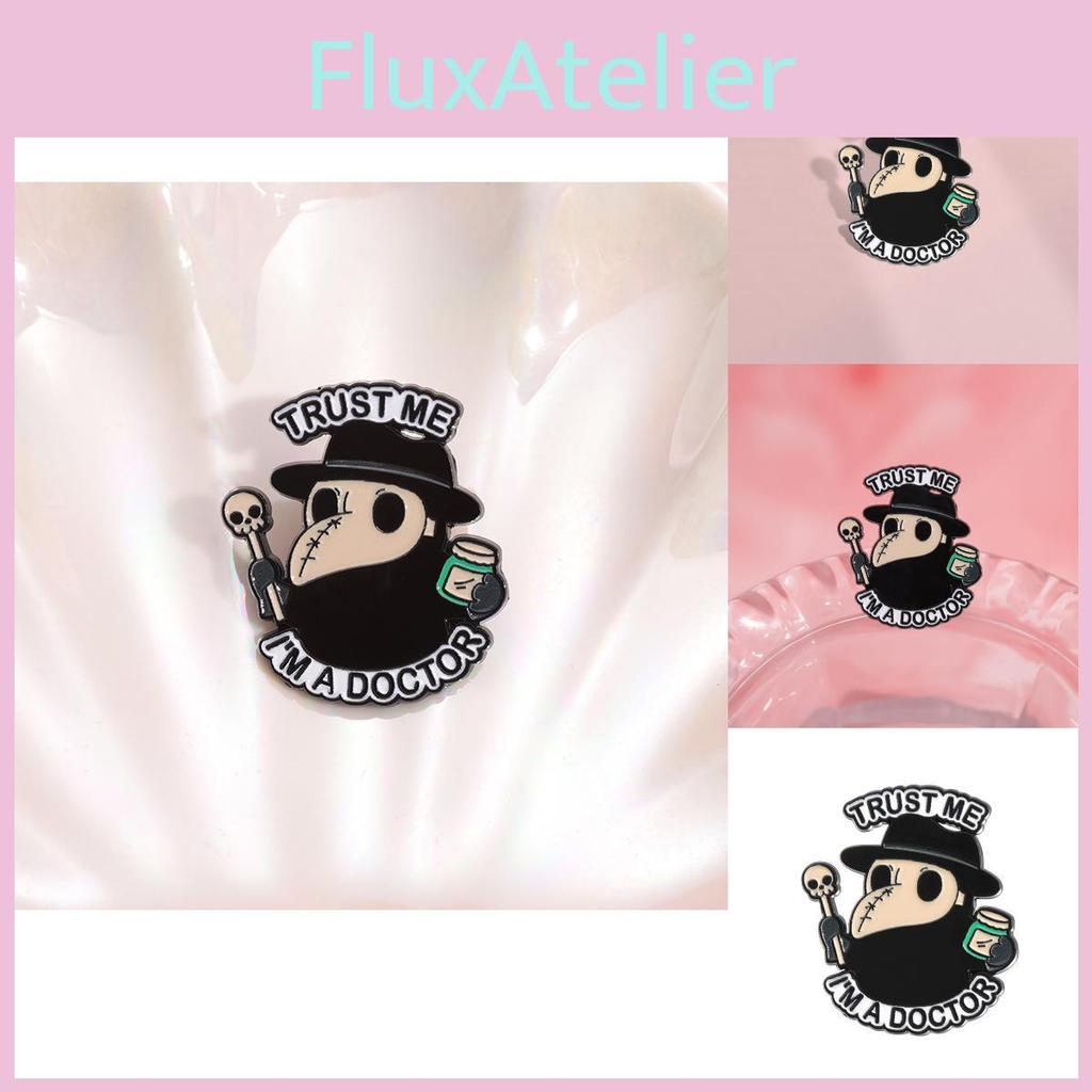 Unique Cartoon Doctor Mask Brooch Creative Animal Crow Design Ideal For Cosplay Accessories