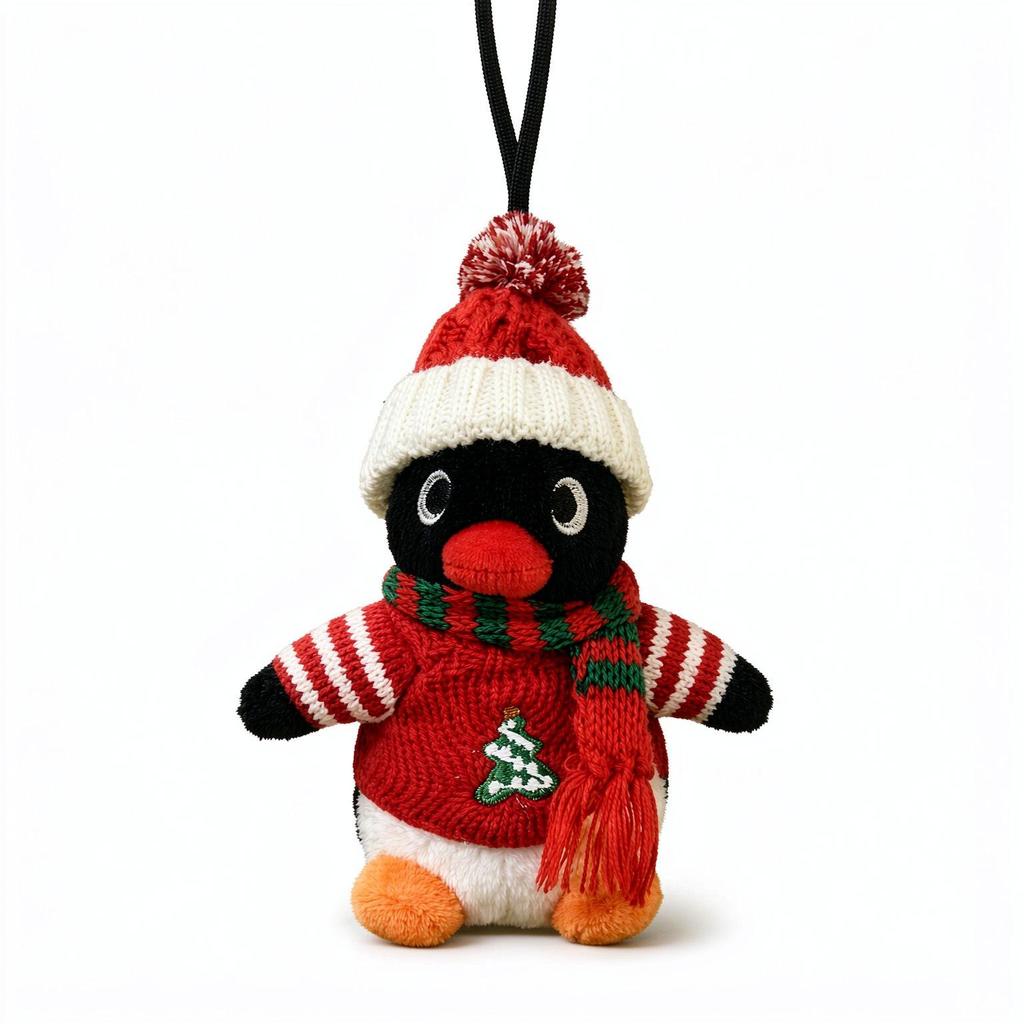 Breloc Original Pinguin de Pluș Ornament Păpușă pentru Rucsacuri