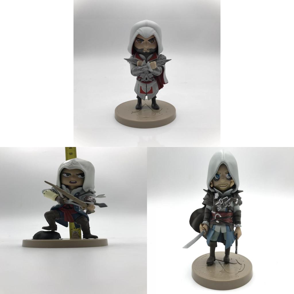 Assassins Creed Pvc Collectible Figures Set For Fans Featuring Ezio Connor Edward