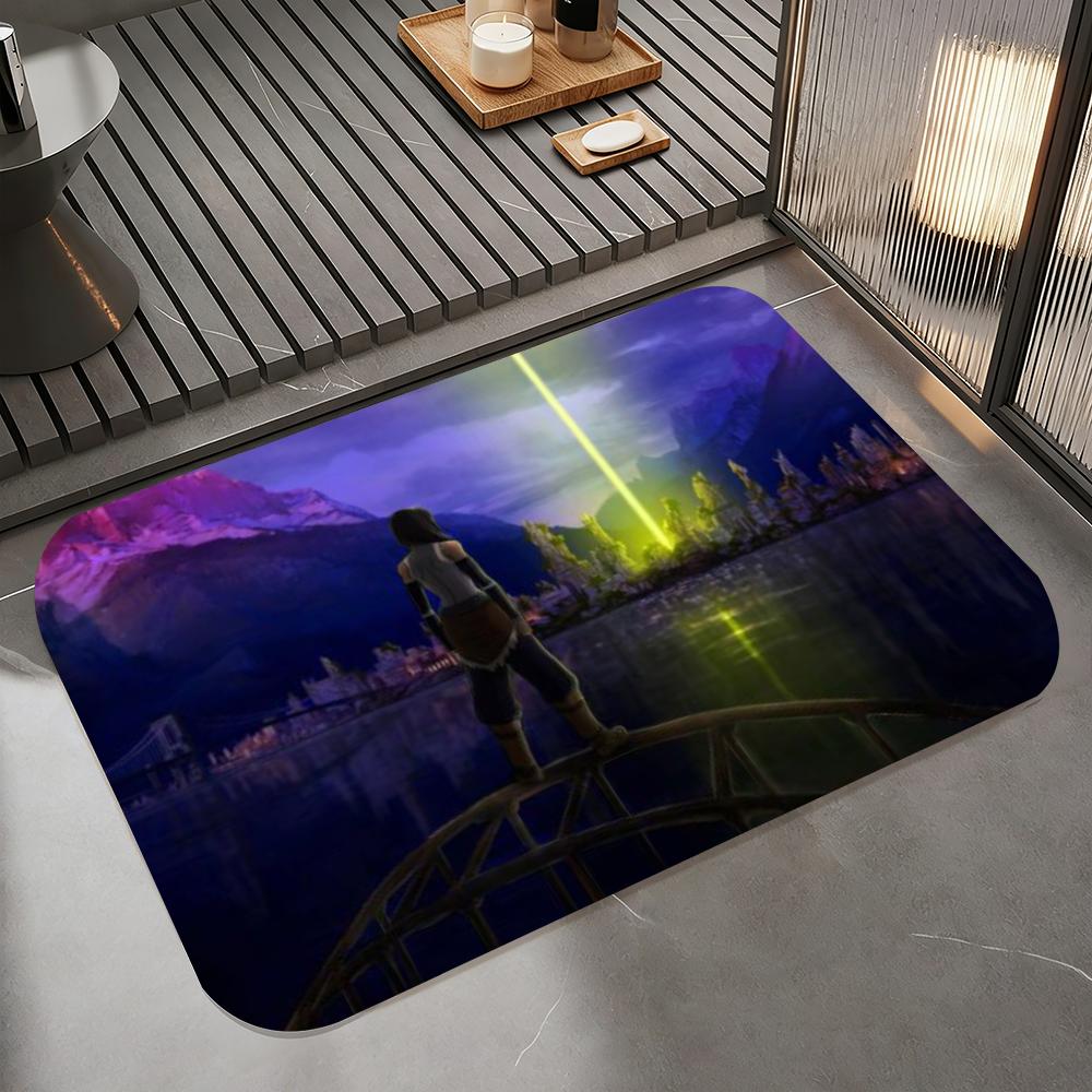 Anime T-The Legend Of Korras Floor Mat Diatomite Bath Mat, Quick Dry Absorbent Non-Slip Door Mat