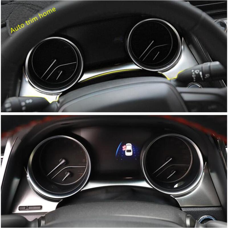 Silver Car Center Console Dashboard trument Display Screen Panel DecorCover Trim Fit For Toyota Camry 2018 -  Accessories