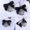 Gothic Duckbill Hair Clip Skeleton Claws Hair Barrette Halloween Trendy Ponytail Decor Non-Slip Cosplay Hair Side Clips
