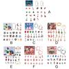 Christmas Bracelets Advent Calendar Bracelets Countdown Gift Box Charms Bracelet Set Arrival Calendar for Home Decoration