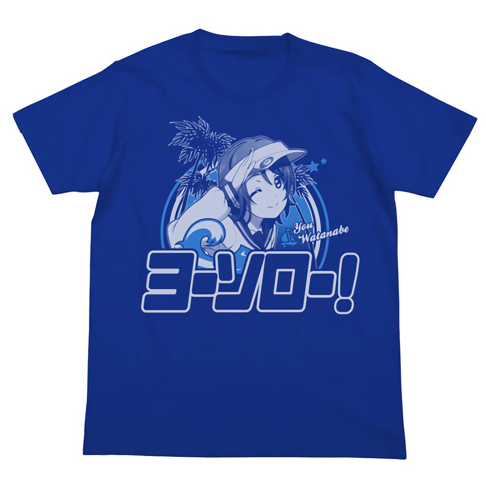 

Cospa Love Live Sunshine You Watanabe Emotional T-shirt ROYAL BLUE L size