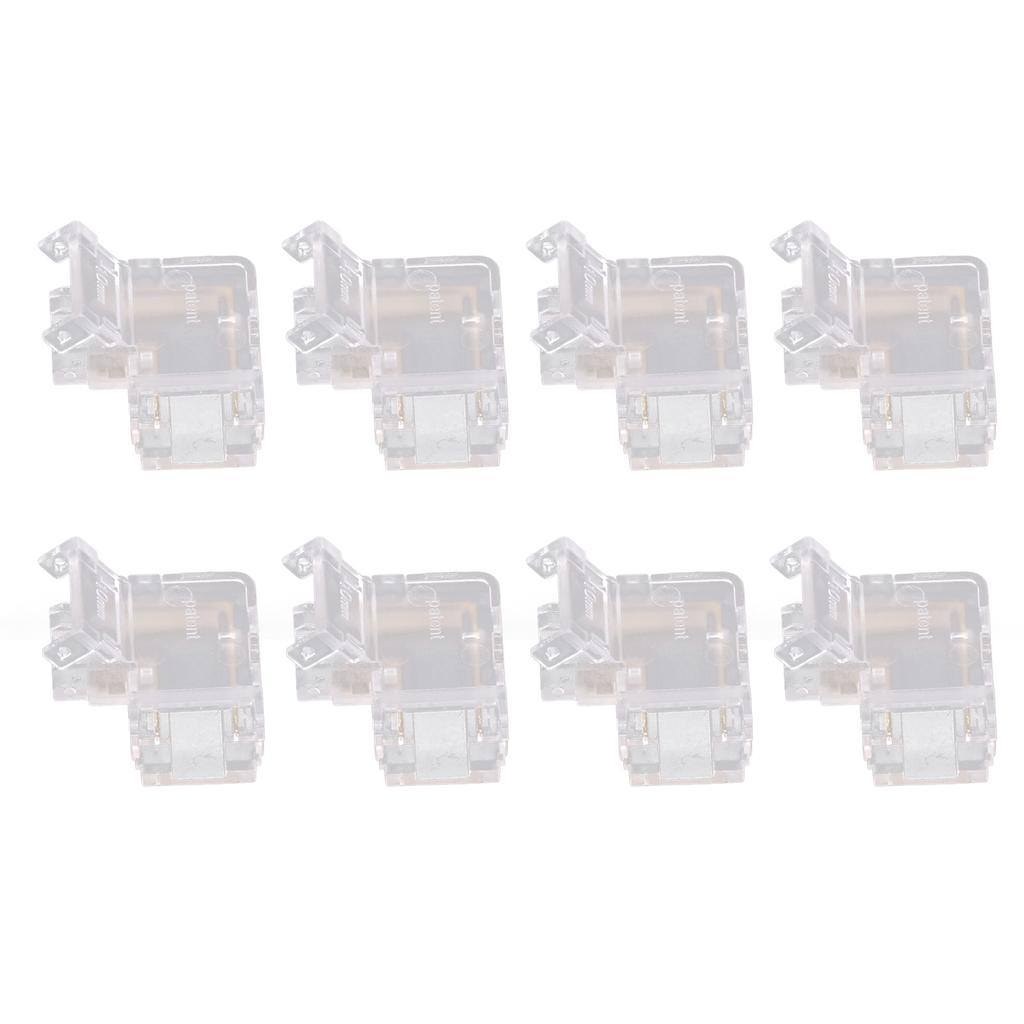 Strip Light Connector 2 Pin Solderless L Shape Seamless Terminal Extension Corner Connector for