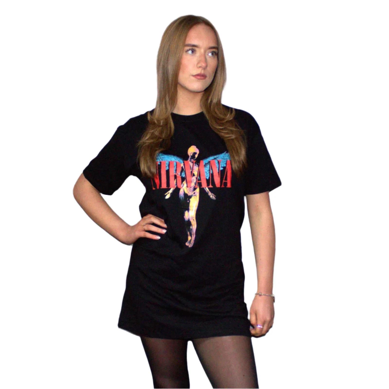 Nirvana Ladies T-Shirt Dress: Angelic OFFICIAL NEW 2XL