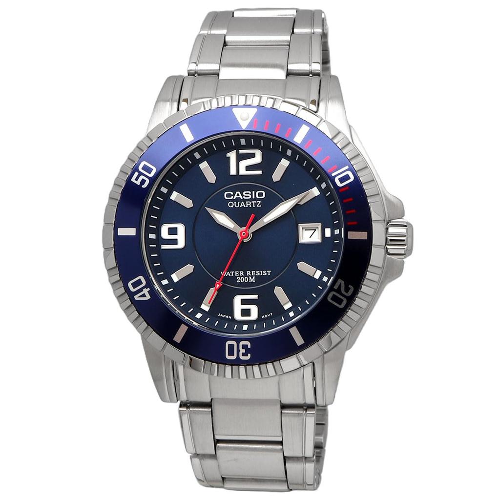 Casio Standard Men's Quartz Watch MTD-1053D-2AV 20 Bar Water Resistant Blue