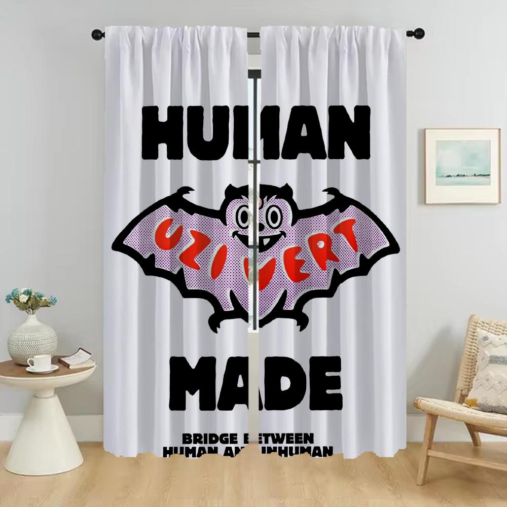 

Элегантные шторы для комнаты, 2 шт., H-human Mades, украшения на Хэллоуин, затемняющие шторы для камеры, занавески для гостиной, детские шторы W50xH70cmx2pcs