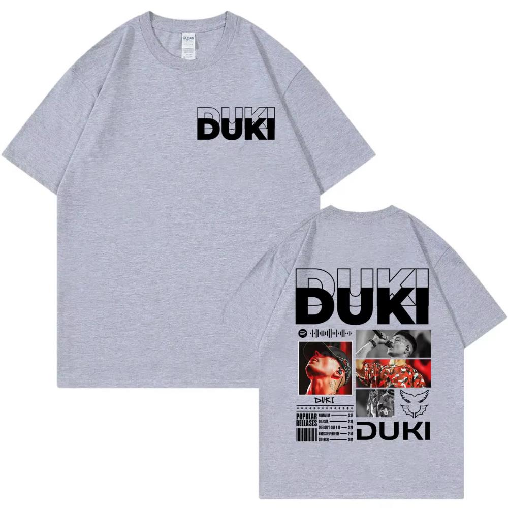 Rapper Duki Tour 2026 Graphic T Shirt Men's and Women's Hip Hop Vintage Short Sleeve T-shirt Summer Casual Fashion Loose T-shirt