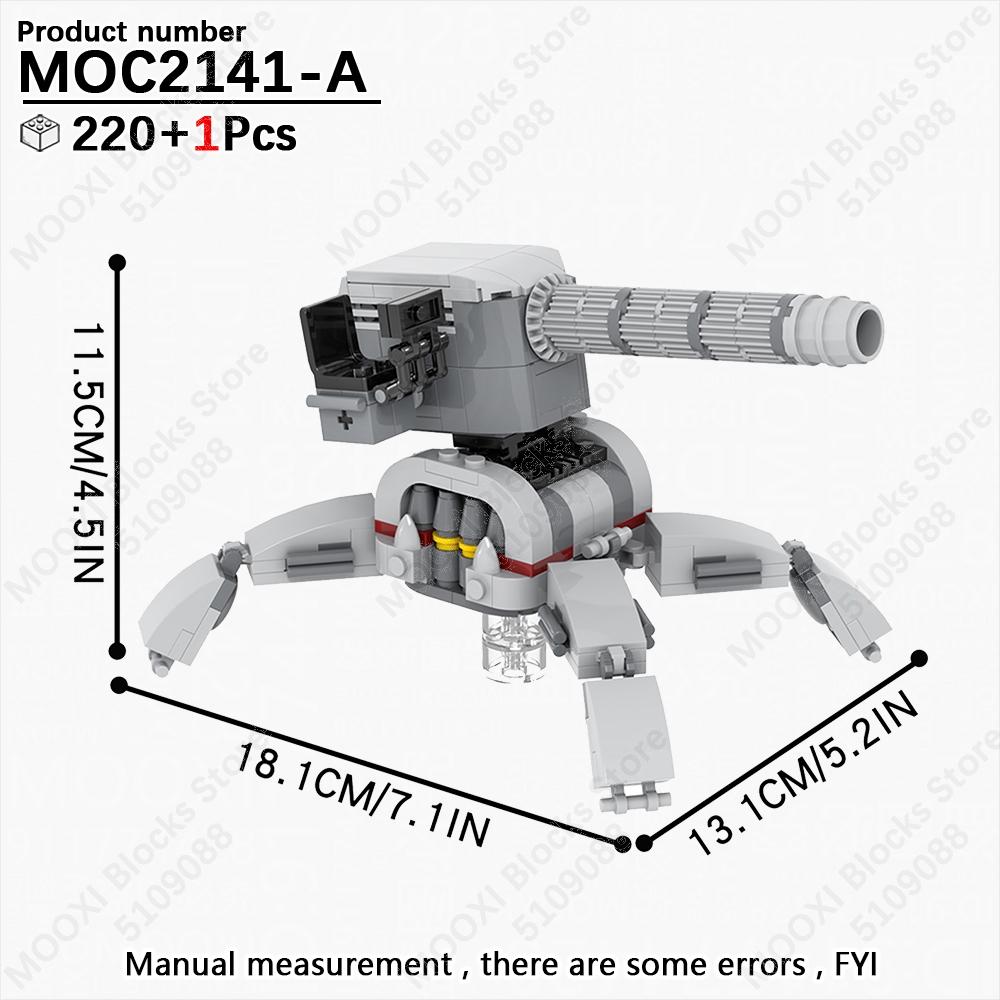 MOOXI Star Wars Mech Veicolo Cannone Carro Armato Armi Nave da Trasporto Soldati Modello Mattoncini Fai da Te Blocchi da Costruzione Assemblati Giocattolo per Bambini