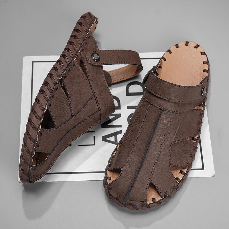 Fashion New Arrival Men's Slippers Comfortable Soft Slides Non-Slip Dual-Purpose Half Drag Breathable Male Sandals Summer Beach Flats