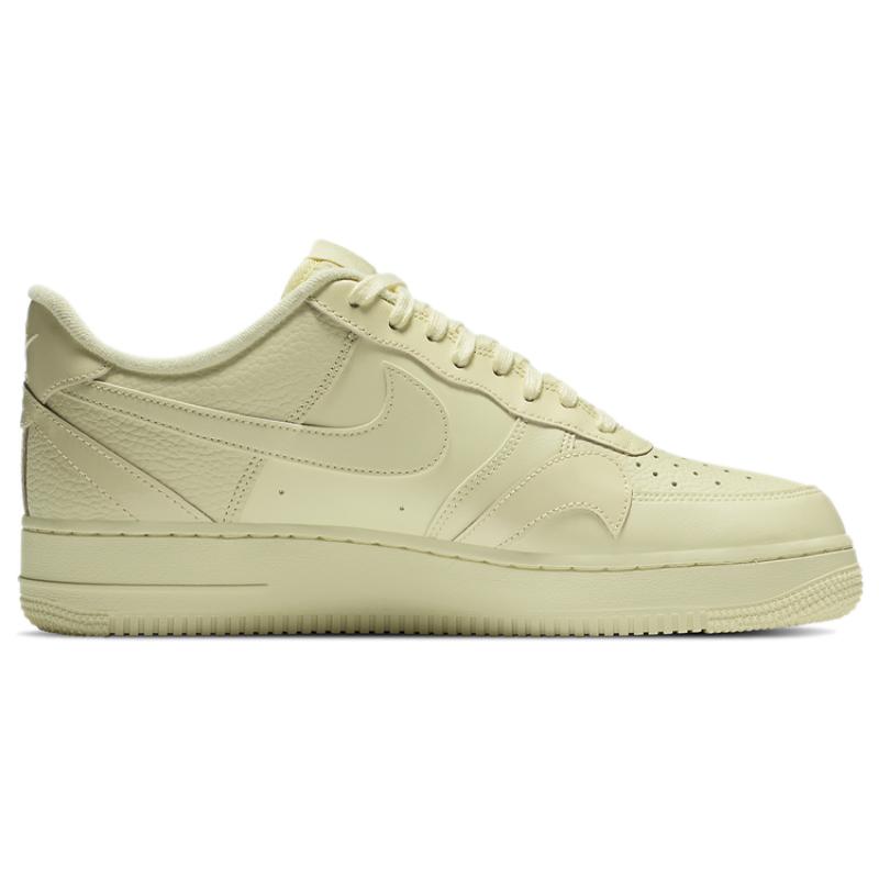 Nike Air Force 1 Low Misplaced Swooshes Pale Yellow Sneakers CK7214-700