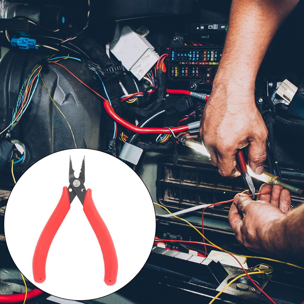 Hochfester legierter Stahl Ergonomischer Griff Präzise Spitzzange für DIY-Bastelarbeiten Elektronikmontage und Modellbau