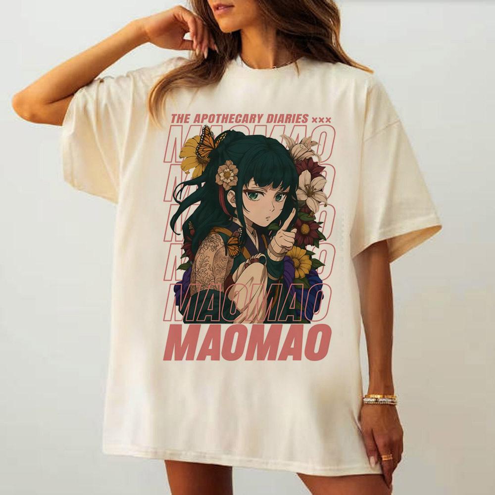 Apothecary Diaries t shirt female Breathable University aesthetic streetwear Comfortable 80s anime University Colorful S