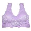 Lace Without Rims Sleep Bras Sports Undeawear Side Buckle Women's Underwear Solid Color