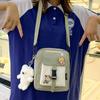 Canvas small bag women's new trendy Korean version versatile messenger bag student shoulder bag girl small satchel