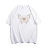 Cotton heavy shoulder short-sleeved t-shirt women's summer new American high-end Hong Kong-style chic half-sleeved 
