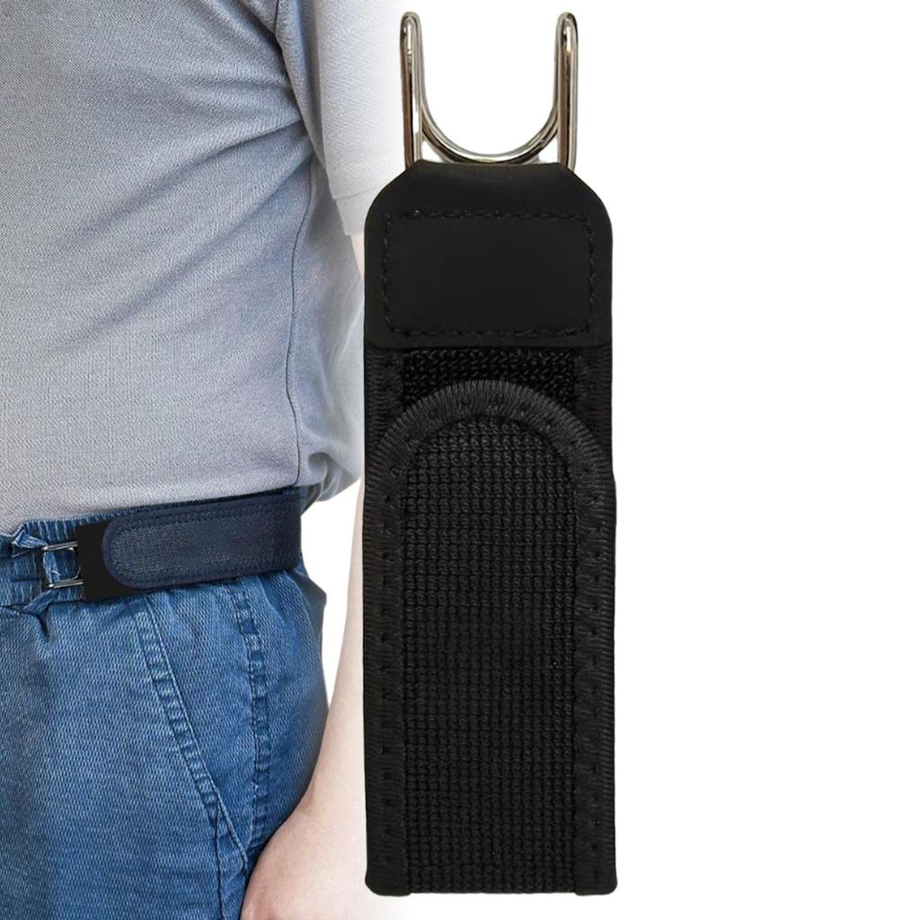 Gancio per Cintura Senza Fibbia Gancio Metallico Regolabile Cintura Elastica Unisex Chiusura Invisibile per Cintura in Velcro Senza Fibbia Per Lavoro all'Aperto