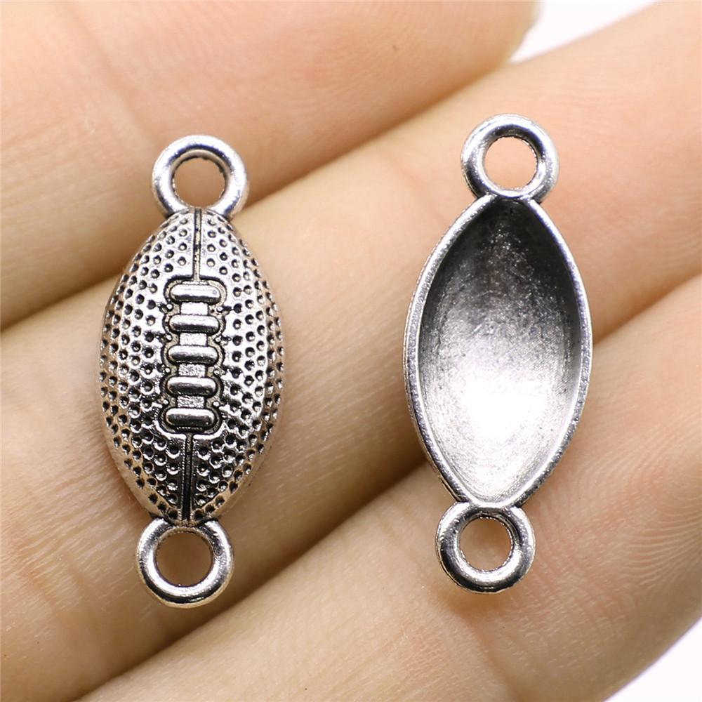 20pcs Football Charms American Football Pendants Jewelry Making American Football Charms For Bracelet Making