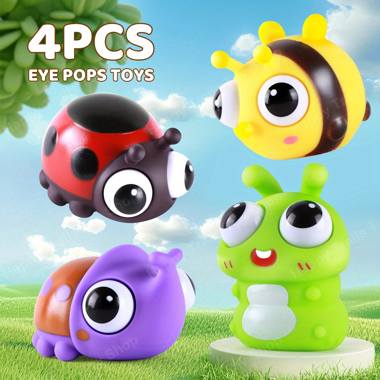 

4 шт. Игрушки-антистресс в виде насекомых для расслабления и сенсорной стимуляции, Идеально подходят для развлечений за столом, групповых игр и идей для подарков, Силиконовый материал, Игрушки-насекомые 4pcs