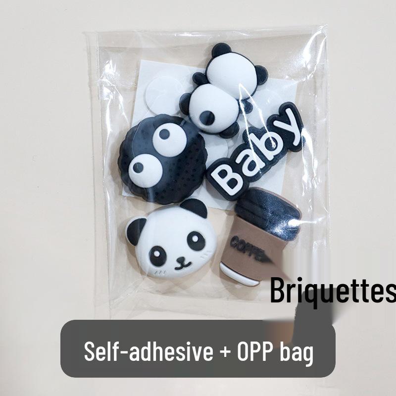 3D Cartoon Water Cup Sticker: Soft Glue Decoration, Mixed Style DIY, No-Trace Adhesive, Cute Phone Case, Refrigerator Magnet