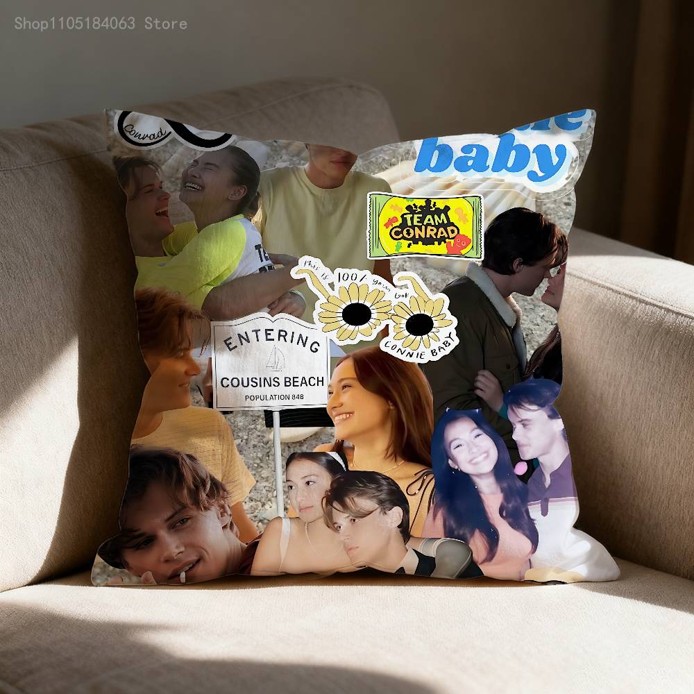 

Team Conrad Summer I Turned Pretty Pillow Case For Sofa Decor Car Office Room Printing Cushion Cover Decorations and Protector 30cmx30cm