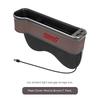 For Subaru STI Outback Brz Wrx Xv Ascent Forester Impreza Legacy Car Sewn Seat Gap Crevice Slot Storage Box light USB Charging