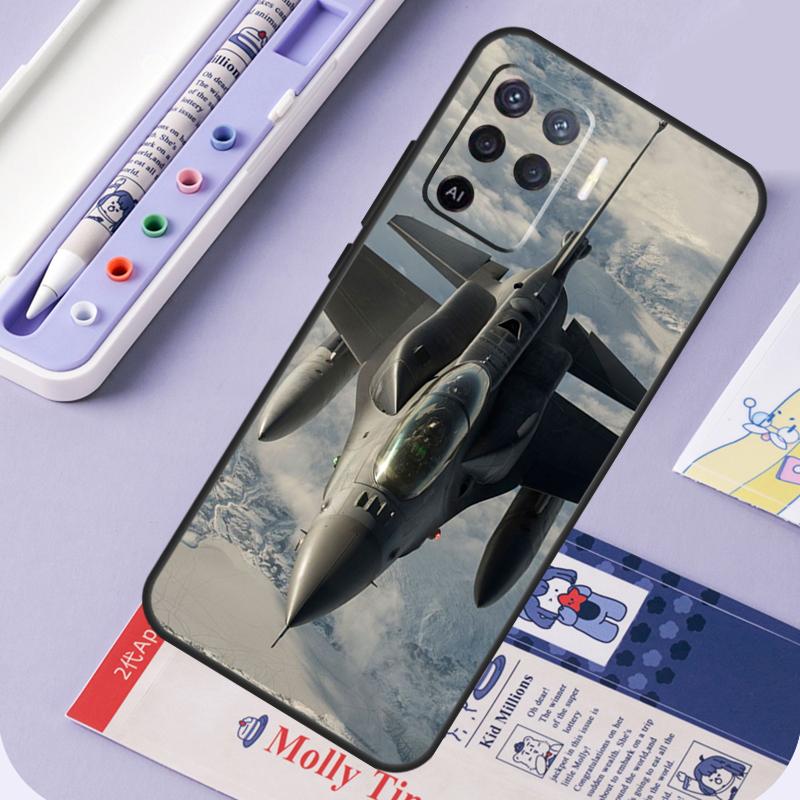 Aircraft Plane For Oppo A17 A18 A94 A74 A54 A15 A38 A58 A78 A98 A40 A60 A80 A16 A76 A96 A57 A77 A5 Pro Case